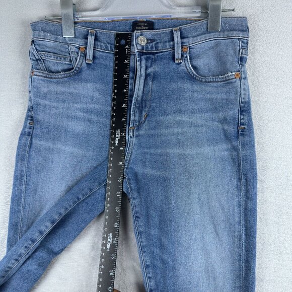 Citizens Of Humanity Jeans Rocket Crop High Rise Skinny Size W29 Women's Blue - Picture 8 of 11